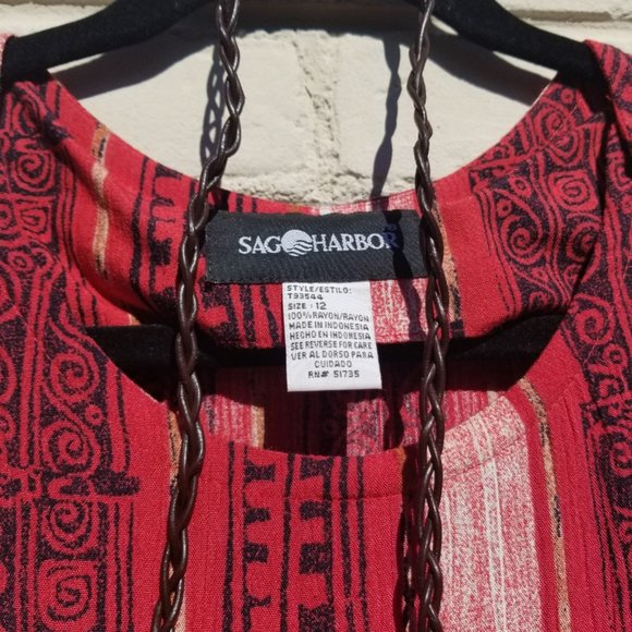 Vintage 90's Sag Harbor Column Dress -Size 12 - Picture 4 of 6